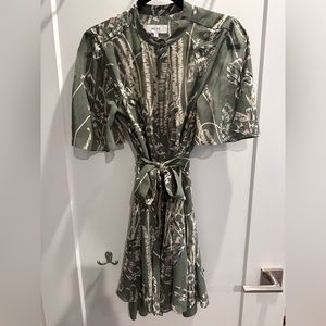 Reiss Floral tie waist dress. Size 2.